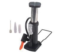 Bomba de pie para Bicicleta, Mini Bomba portátil de Alta presión para inflar neumáticos de aleación de Aluminio, para Ciclismo, Deportes al Aire, Negro, Plateado, Rojo y Dorado (Negra)