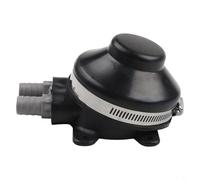 Bomba de pie para caravana, agua manual para fregadero de RV con flujo de 2.2 GPM, galera de plástico negro para cocina de yate, cámper, conexión de manguera de 1/2 pulgada