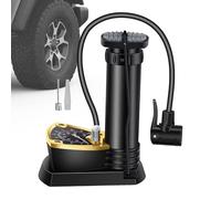 Bomba De Pie Para Neumáticos De Bicicleta | Inflador Ligero De Neumáticos De Coche Con Manómetro,Inflador Compacto para Neumáticos De Motocicleta Coche Scooter Camioneta - Inflables