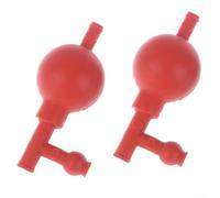 Bomba de pipeta de laboratorio, 3 válvulas, bombilla de goma para extracción cuantitativa, dispositivo de succión manual para laboratorios de ciencias escolares, color rojo