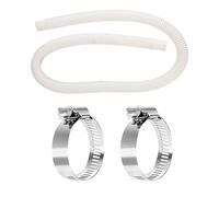 Bomba de piscina de manguera de piscina por encima de la tierra 150 cm con 2 pcs abrazaderas adaptadoras ajustes livianos flexibles duraderos para piscinas que mantienen limpieza