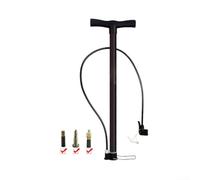 Bomba de piso de bicicleta de alta presión con manómetro, bomba de aire de acero resistente, para válvulas Presta, inflador portátil, para bicicletas de carretera, MTB, neumáticos, bolas de coches