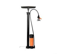 Bomba de piso de bicicleta de alta presión con manómetro, bomba de aire de acero resistente, para válvulas Presta, inflador portátil, para bicicletas de carretera, MTB, neumáticos, bolas de coches