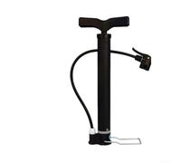 Bomba de piso de bicicleta de alta presión con manómetro, bomba de aire de acero resistente, para válvulas Presta, inflador portátil, para bicicletas de carretera MTB neumáticos bolas coches (bomba)