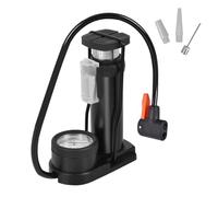 Bomba De Piso De Bicicleta - Medidor | Neumáticos Bombas Aire Pie Piso Aluminio Alliag Anti Slip Portátil Peur Pequeño Con Presión Para Globo, Basketba