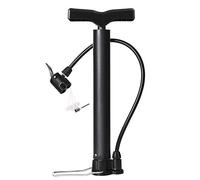 Bomba de Piso de Bicicleta Universal, Mini Bomba de Mano de 120 PSI, Bomba de Bicicleta de montaña/Carretera/Pelota/Bomba de Juguete, plástico + aleación de Aluminio, Negro