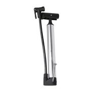 Bomba de Piso Portátil de Alta Presión para Bicicleta, Plata | Aleación de Aluminio, Compatible con Válvula Delgada y Válvula, Clip de Fijación, para Aro Flotante y Balones