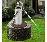 Bomba de pozo, bomba de mano, bomba de agua, bomba de agua, bomba de jardín, acero inoxidable, manual y de bajo consumo, de acero inoxidable, bomba de agua subterránea, para patio de jardín
