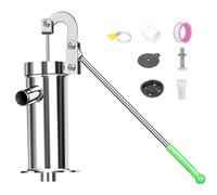Bomba de pozo manual, Bomba a mano protegida de agua Grandes flujos de acero inoxidable Manual con manija y accesorios giros de 360 ° de 360 ° para agua hasta 8 m de profundidad