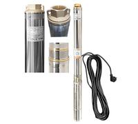 Bomba de pozo profundo 6000 L/h 230 V 0,8 kW Ø90 mm - Bomba sumergible de acero inoxidable, soporta la arena
