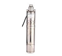 Bomba de pozo profundo 750 W/1 HP Bomba de pozo sumergible de acero inoxidable 2000L/H Cabeza máxima 120 M Diámetro de salida 1 "