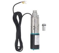 Bomba de pozo profundo, tornillo sumergible con bomba de agua solar 12V 30 metros Cabeza 1.2 metros cúbicos por hora para el depósito de agua de riego