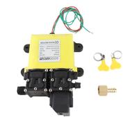Bomba de presión de diafragma, 12V 120W 8L Bomba de alta presión de diafragma con conector de cobre Bomba de inyección de agua automática para aspersores de jardín
