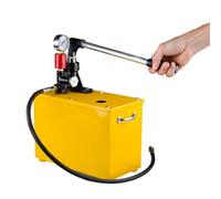 Bomba de prueba hidráulica manual, bomba de prueba de presión con válvula reductora y dial, para pruebas de tuberías