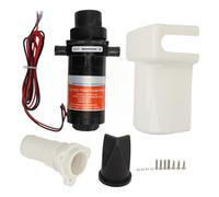 Bomba de residuos eléctrica para inodoro de yate, potente bomba de aguas residuales autocebante sellada para barco, Metal plástico resistente a la oxidación de calidad naval (12 V 15 A (flujo máximo: