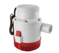 Bomba de sentina de 3700 GPH 12 V 24 V CC para barcos y yates, funcionamiento no seco con filtro a presión, eje de acero inoxidable, diseño compacto para una eliminación fiable del agua