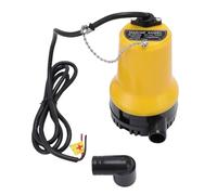Bomba de sentina de corriente continua de 12 V con salida de 1 pulgada, 1100 gph de flujo de flujo de 45 W Bomba sumergible de la bomba sumergible de cobre Kit de drenaje del