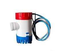Bomba de sentina sumergible eléctrica marina de 12 V 24 V para yates, barcos, pesca, manualidades, tasa de flujo de 1100 GPH con protección de encendido y diseño antibloqueo de aire (JT555A12V)
