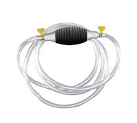 Bomba de sifón manual para portátil para transferencia de líquidos, aceite, gasolina, agua, bomba de trofeo con tubos de flujo rápidos, ideal para cortacésped, límites, riego