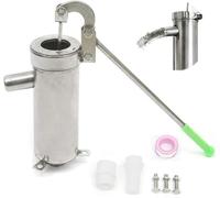 Bomba de succión, Bomba Manual para Pozo, Bomba de Agua de Pozo Profundo de Acero Inoxidable, Bomba de presión Manual, Bomba de succión para Aguas subterráneas en el hogar, jardín o Patio.