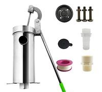 Bomba de succión Manual de Acero Inoxidable, Bomba de Chorro de Agua para Pozo doméstico, Bomba de succión Manual para Aguas subterráneas en el hogar, jardín y Patio. Fácil de Usar e instala