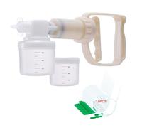 Bomba de succión manual portátil transparente con tubo desechable para el cuidado del hogar, uso veterinario