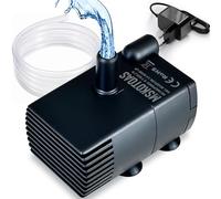 Bomba de sumidero pequeña automática con sensor de agua, elevación de 2,5 m, 280 L/h con tubo de 1,8 m, mini bomba de extracción de condensado HVAC de 115/230 V con interruptor flotante para