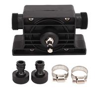 Bomba de taladro eléctrica, bomba de transferencia de fluido autocebante velocidad de bombeo rápida con conectores abrazaderas para agua gasolina aceite