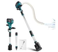 Bomba de transferencia de agua inalámbrica compatible con batería Makita de 18 V (no incluida), 800 GPH, cabezal de bomba giratorio, para piscina, jardín, estanque, sótano, barco