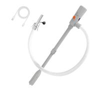 Bomba de Transferencia de Combustible, Automática con Sensor de Parada Doble Potencia (USB-C/AA), 2.8 GPM, Manguera de 51 Pulgadas y Tubo de Inserción Telescópico Ajustable para Gasolina, Diésel, Agua