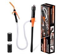 Bomba de transferencia de combustible, bidón eléctrico, bomba de transferencia de líquidos, con boquillas de pistola, manguera y boquilla de control de flujo, para gasolina diésel y queroseno