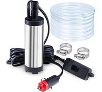 Bomba de transferencia de combustible, bomba de aceite diésel de 12 V, bomba sumergible de acero inoxidable, bomba pequeña de queroseno y manguera de 3 metros para transferencia de agua y aceite