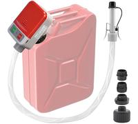 Bomba de transferencia de combustible con Sensor de Parada Automática,Eléctrica Bomba Gasolina Caudal Hasta 9 Litros/Minuto,Bomba Gasoil con 3 Tamaños de Adaptador Apto para Gasolina y Diésel