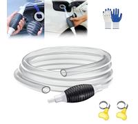 Bomba De Transferencia De Gas, Bomba De SifóN De Combustible, Bomba Manual De SuccióN De LíQuido, Bomba De SifóN PortáTil, Bomba De SifóN Para Pecera/Gasolina/Agua (5m/16.4ft)