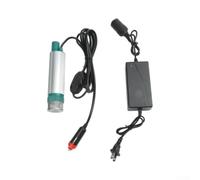 Bomba de transferencia eléctrica de 220 V para agua clara y diésel, bomba de jardín autocebante con carcasa de aluminio para estanque, riego, barril de lluvia, 38 x 180 mm