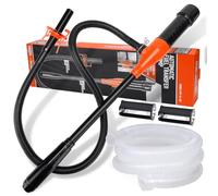 Bomba de Transferencia Eléctrica para Líquidos, Agua, Gasolina y Combustible con Sifón y Bidón