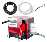 Bomba de Trasvase de Gasoil, Potencia de 3600 l/h, Bomba de Extracción de Aceite, Gasolinera, Boquilla Automática, 60 l/min, con Manguera de Entrada de 2 m, Manguera de Desagüe de 4 m