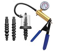 Bomba de vacío anal, bomba de vacío con tapón anal con agarre de tijera, estimulador vaginal de próstata, juguete erótico para hombres y mujeres(L)