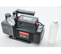 Bomba de vacío de dos etapas con válvula de cierre y manómetro 2 CFM 1/3 HP 56 L/min HVAC AC R32