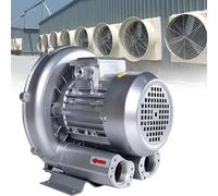 Bomba de vacío Industrial de Alta presión, Bomba de Aire de vacío con soplador de Anillo de presión, aireadores de Tanques sépticos, para Estanque hidropónico (750 W)