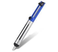 Bomba de Vacío para Desoldar, Bomba Desoldadora Alta Succion con Carcasa de Aluminio, Solder Sucker Profesional, De-soldering Heat Resistant para Laboratorio/Escuela/Servicio/Hogar/Industria (Azul)