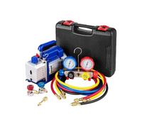 Bomba de vacío, Vacuum Pump,4.8CFM AC Refrigerant With Gauges HVAC Refrigeration Home Packing Air Condition Automobile Maintenance