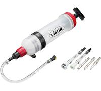 Bomba de vacío ViGOR V4201 I incluye cinco adaptadores, capacidad: 1,5 litros I bomba de vacío manual para extracción y llenado de líquidos de vehículos