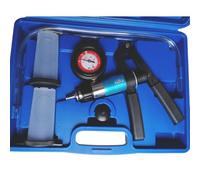 Bomba de Vacío y Presión con Vacuómetro - Kit Completo en Maleta - Comprobador Manual de Sistemas Automoción - Incluye Accesorios y Adaptadores