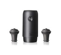 Bomba de vino con 2 tapones negros - 92004606