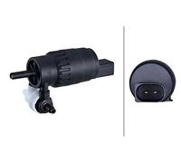 HELLA 8TW 006 849-241 Bomba de agua de lavado, lavado de parabrisas - 12V - eléctrico - Bomba doble - forma enchufe: oval