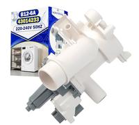 Bomba Desague Lavadora B12-6A 38W 220-240V 50Hz con Filtro con Código Original 43014233 para Candy para Haier para Hoover para Rosieres para Zerowatt - Garantía de 10 Años - MONTERAL