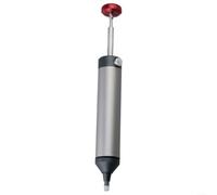 Bomba desoldadora con punta de silicona, cuerpo de metal, autolimpieza, vacío de alta presión, resistente al calor, hasta 350 °C, para reparación de PCB, soldadura, herramienta electrónica, plata