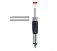 Bomba desoldadora de aleación de aluminio, pluma manual de succión de soldadura con succión ajustable y liberación de seguridad para reparación de soldadura PCB, plata 6.69 pulgadas (205 mm)