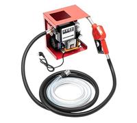 Bomba Diesel Automática 60 L/min, Bomba Gasóleo Eléctrica 220 V, Gasoil Eléctrico para Transferencia 2800 rpm, Bombas de Combustible Autoaspirante con Caudalímetro para Coches, Camiones Cisternas